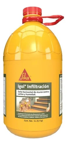 IMPERMEABILIZANTE PARA HUMEDAD ASCENDENTE IGOL INFILTRACIÓN 5L