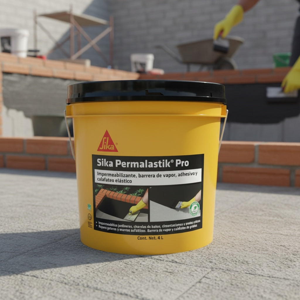 ADHESIVO ASFÁLTICO Y CALAFATEADOR SIKA PERMALASTIK PRO 4 LT