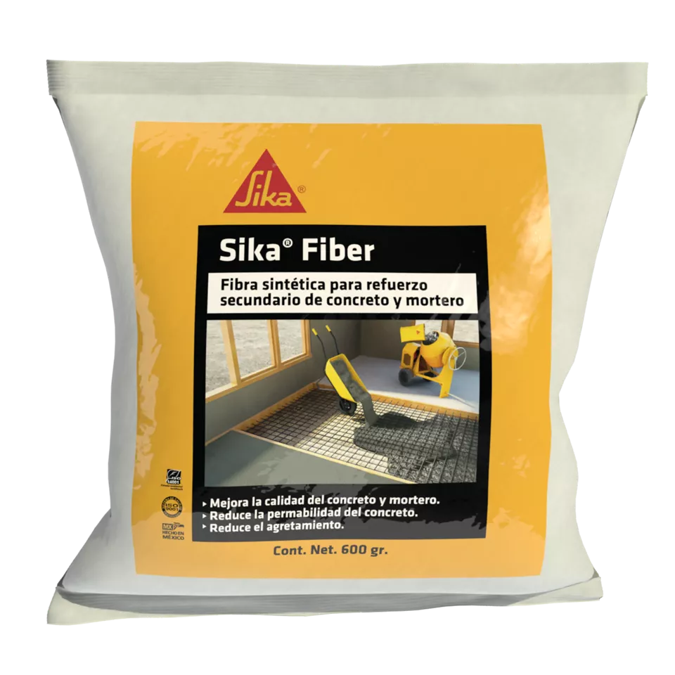 FIBRA PARA CONCRETO BIODEGRADABLE SIKA FIBER BOLSA SACO 600 GR/CONCRETO