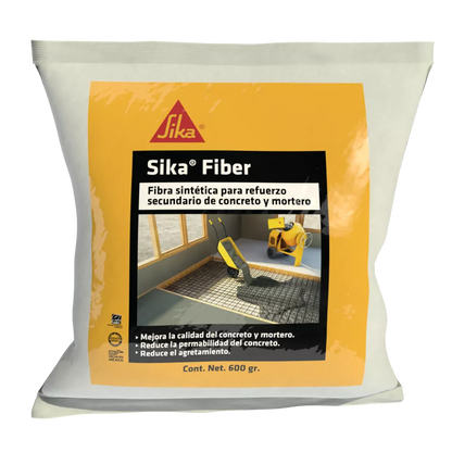 FIBRA PARA CONCRETO BIODEGRADABLE SIKA FIBER BOLSA SACO 600 GR/CONCRETO