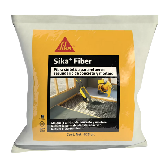 FIBRA PARA CONCRETO BIODEGRADABLE SIKA FIBER BOLSA SACO 600 GR/CONCRETO