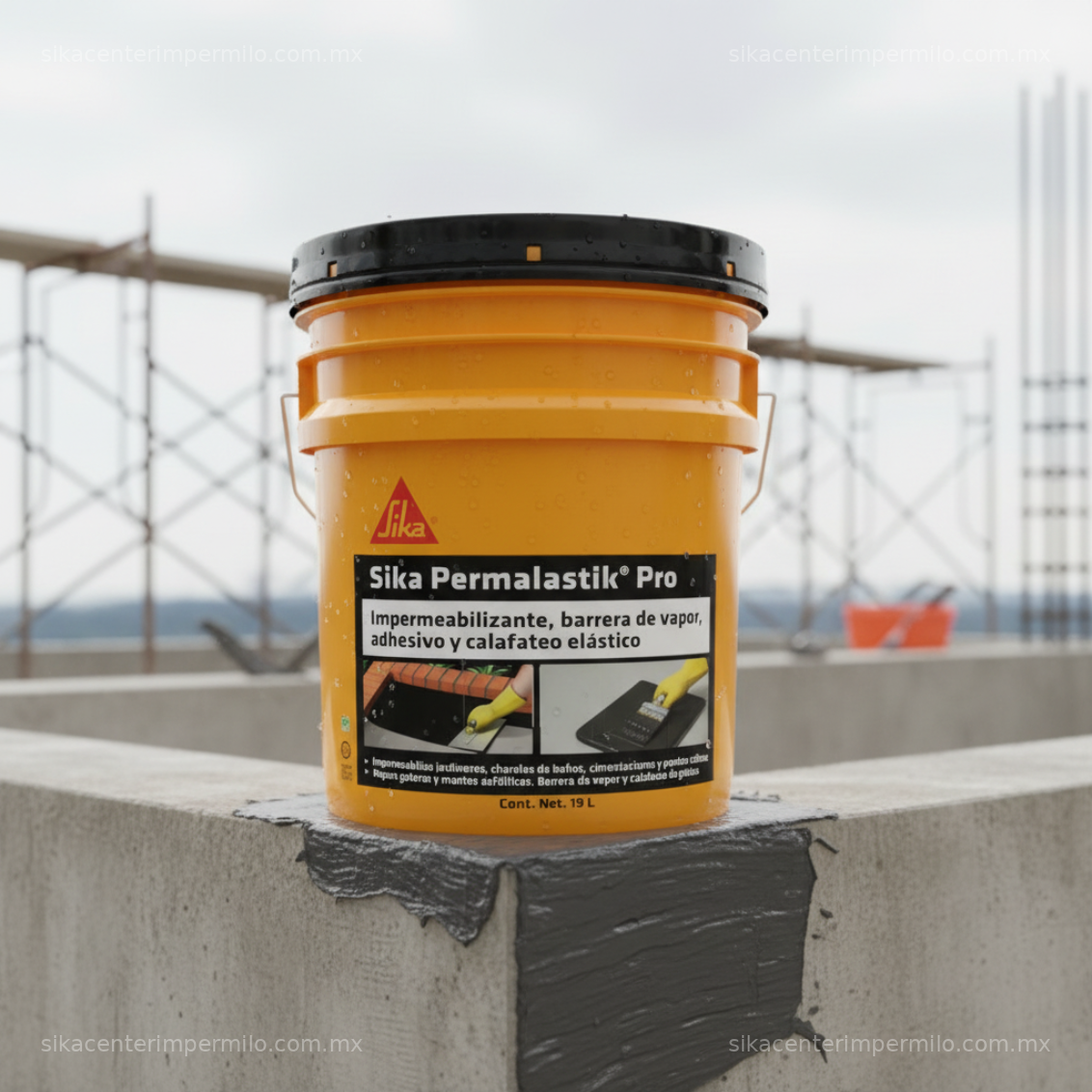 IMPERMEABILIZANTE ASFÁLTICO PARA CIMENTACIONES PERMALASTIK PRO 19L