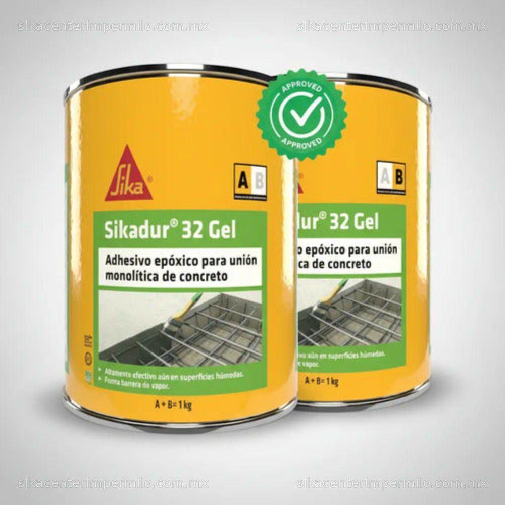 ADHESIVO EPÓXICO PARA UNIÓN MONOLÍTICA SIKADUR 32 GEL (A+B) 1 KG