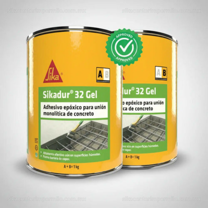 ADHESIVO EPÓXICO PARA UNIÓN MONOLÍTICA SIKADUR 32 GEL (A+B) 1 KG